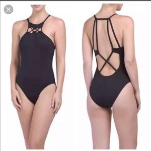 La Blanca high neck one piece